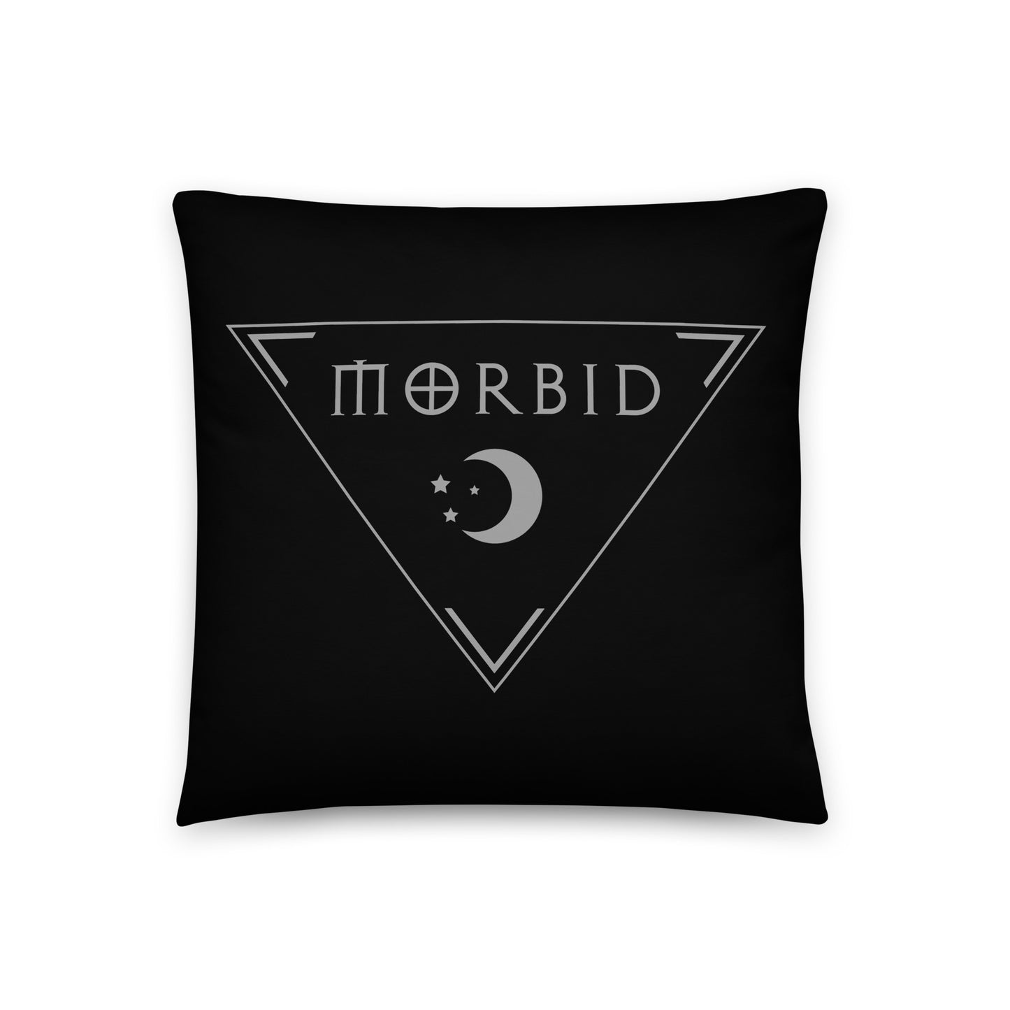 Morbid Haunted House Pattern Pillow