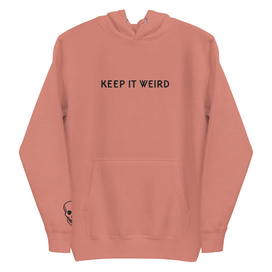 Morbid Keep It Weird Embroidered Hoodie-0