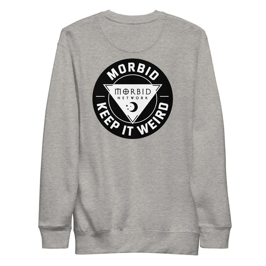 Morbid Keep It Weird Patch Art Crewneck Sweatshirt-6