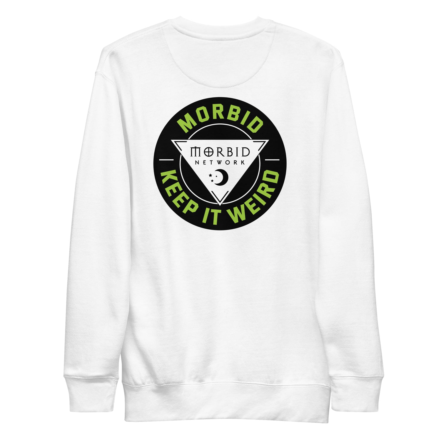 Morbid Keep It Weird Patch Art Crewneck Sweatshirt