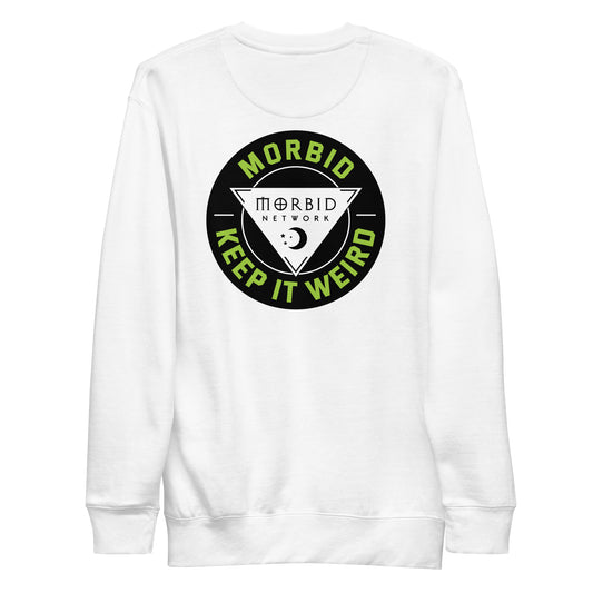 Morbid Keep It Weird Patch Art Crewneck Sweatshirt-2