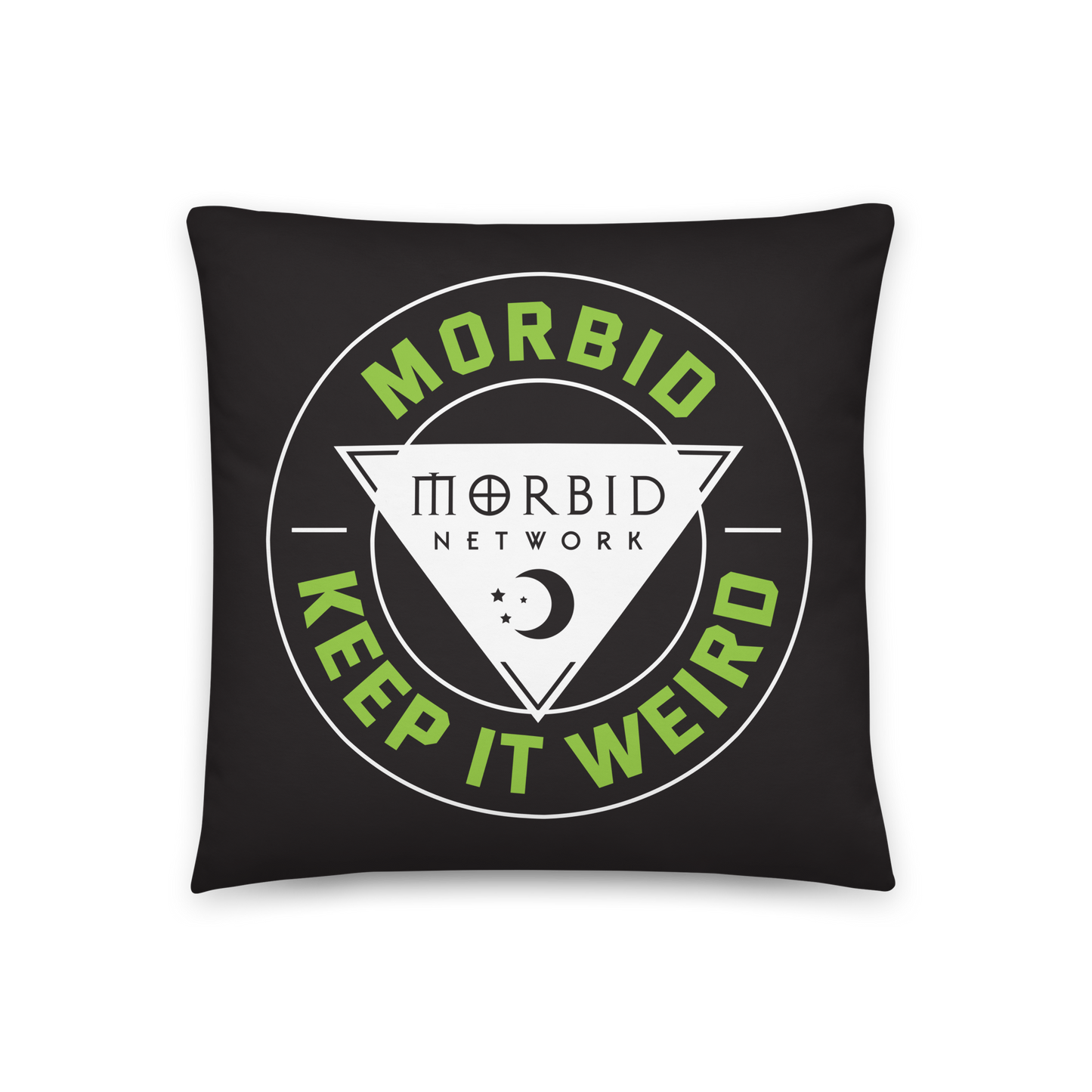 Morbid Skull Moon Pattern Throw Pillow