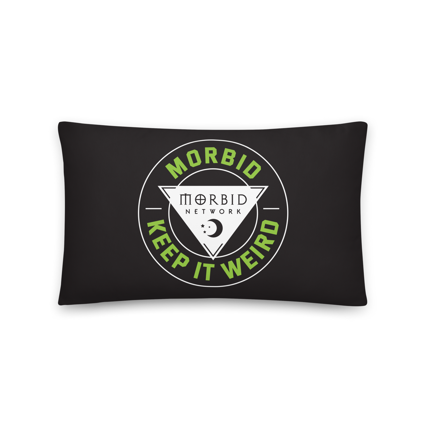 Morbid Skull Moon Pattern Throw Pillow