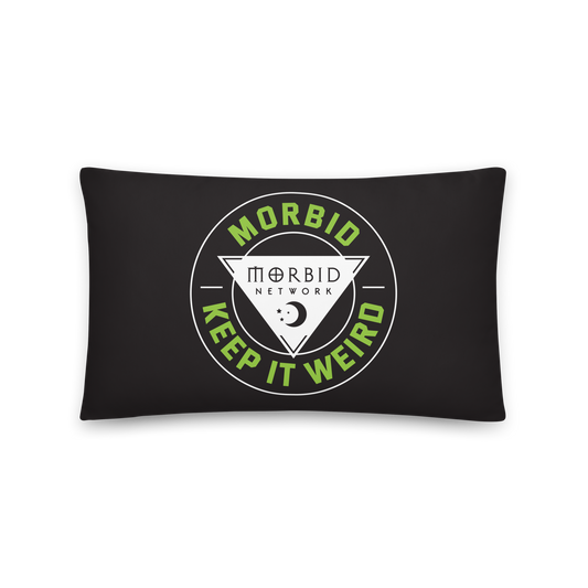 Morbid Skull Moon Pattern Throw Pillow-8