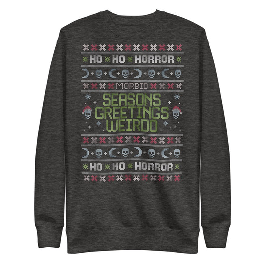 Morbid Seasons Greetings Weirdo Crewneck Sweatshirt-3