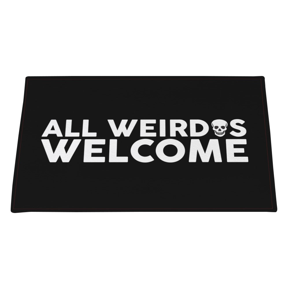 Morbid All Weirdos Welcome Doormat