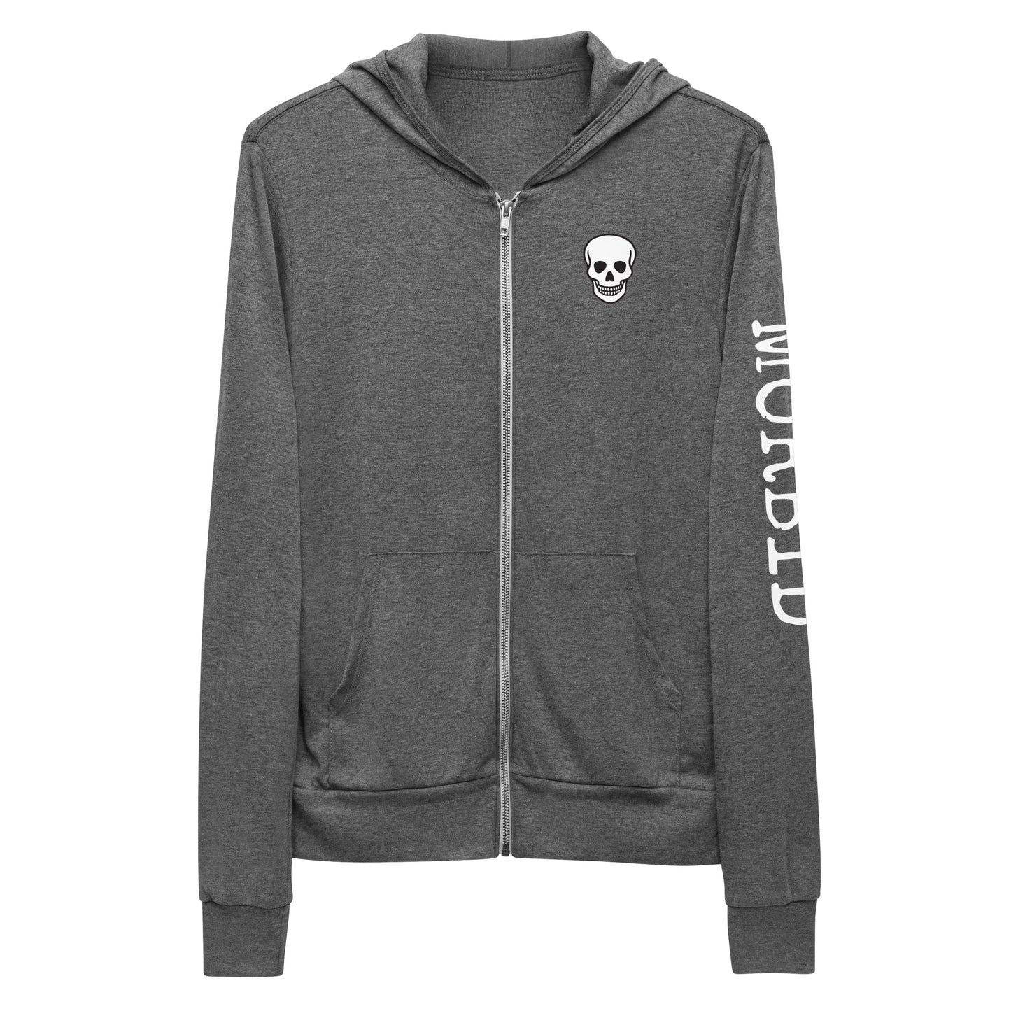 Morbid Unisex Tri-Blend Zip-Up Hooded Sweatshirt