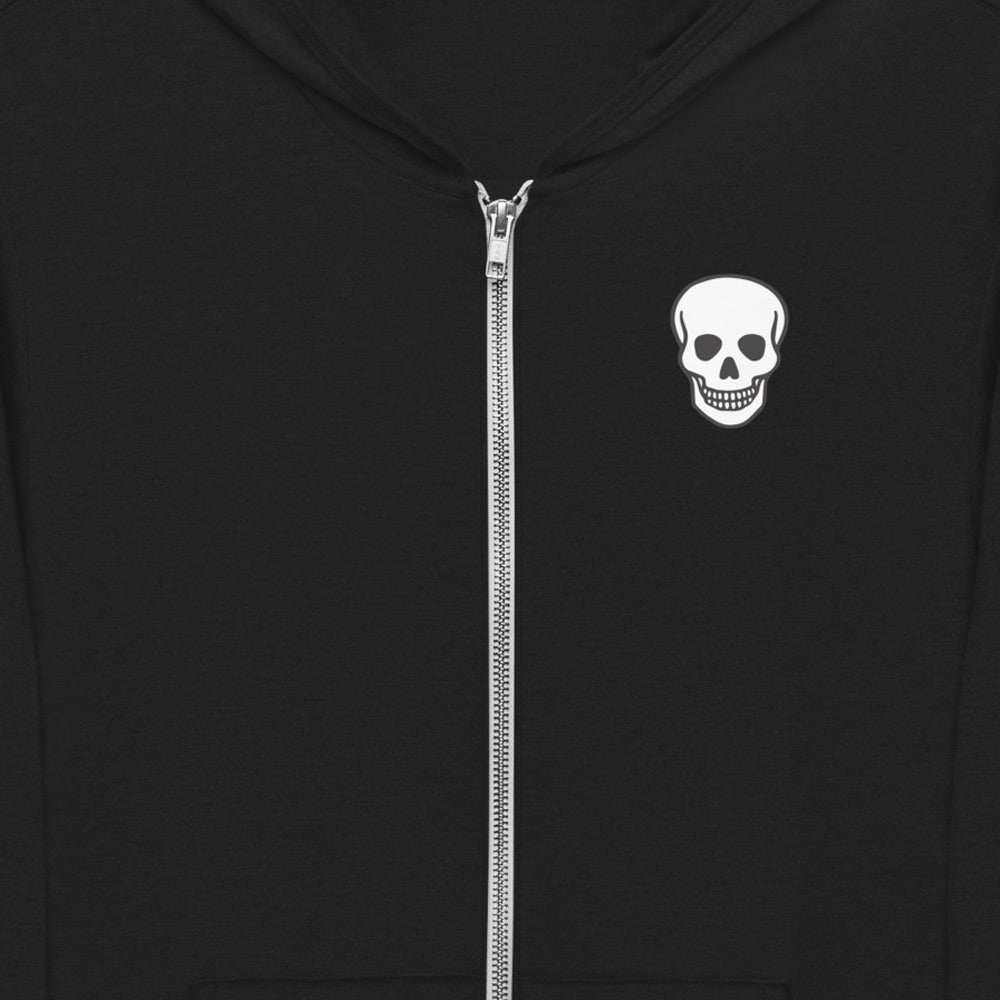 Morbid Unisex Tri-Blend Zip-Up Hooded Sweatshirt