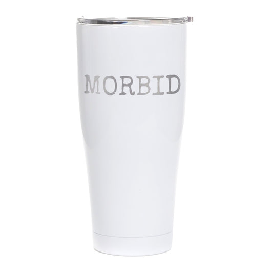 Morbid Keep It Weird Stainless Steel Tumbler-2