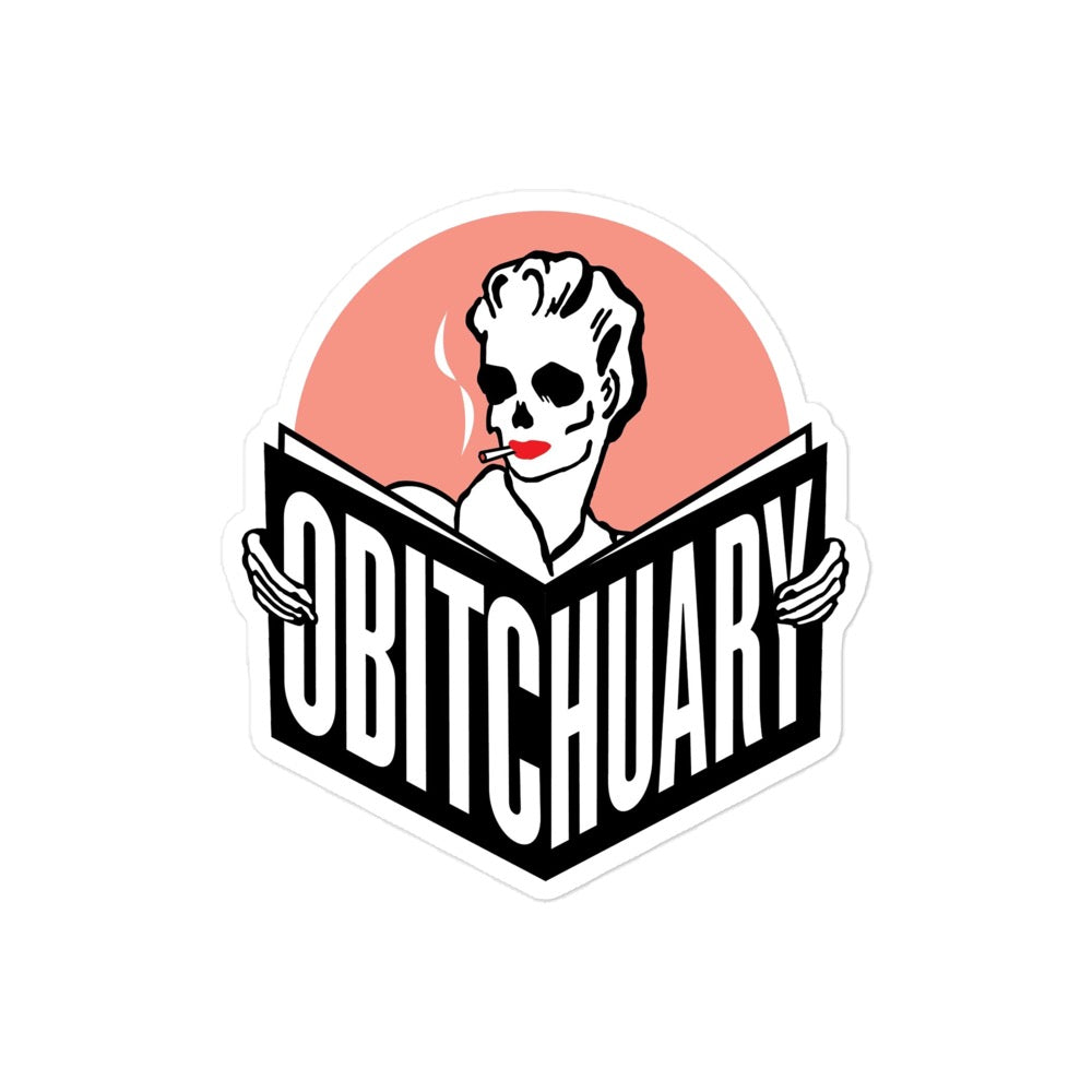 Obitchuary Logo & Geoff Sticker Set