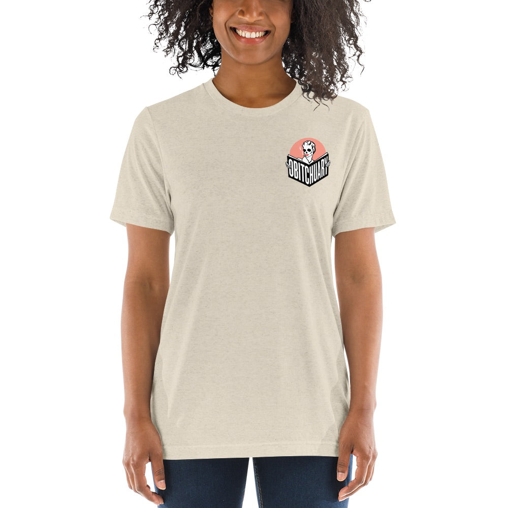 Obitchuary Logo Tri-Blend T-Shirt