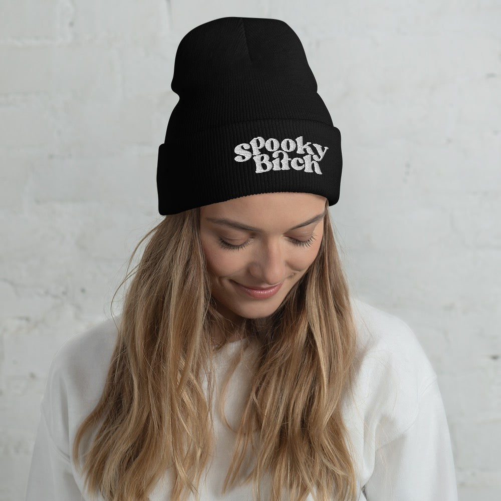 RedHanded Spooky Bitch Embroidered Beanie