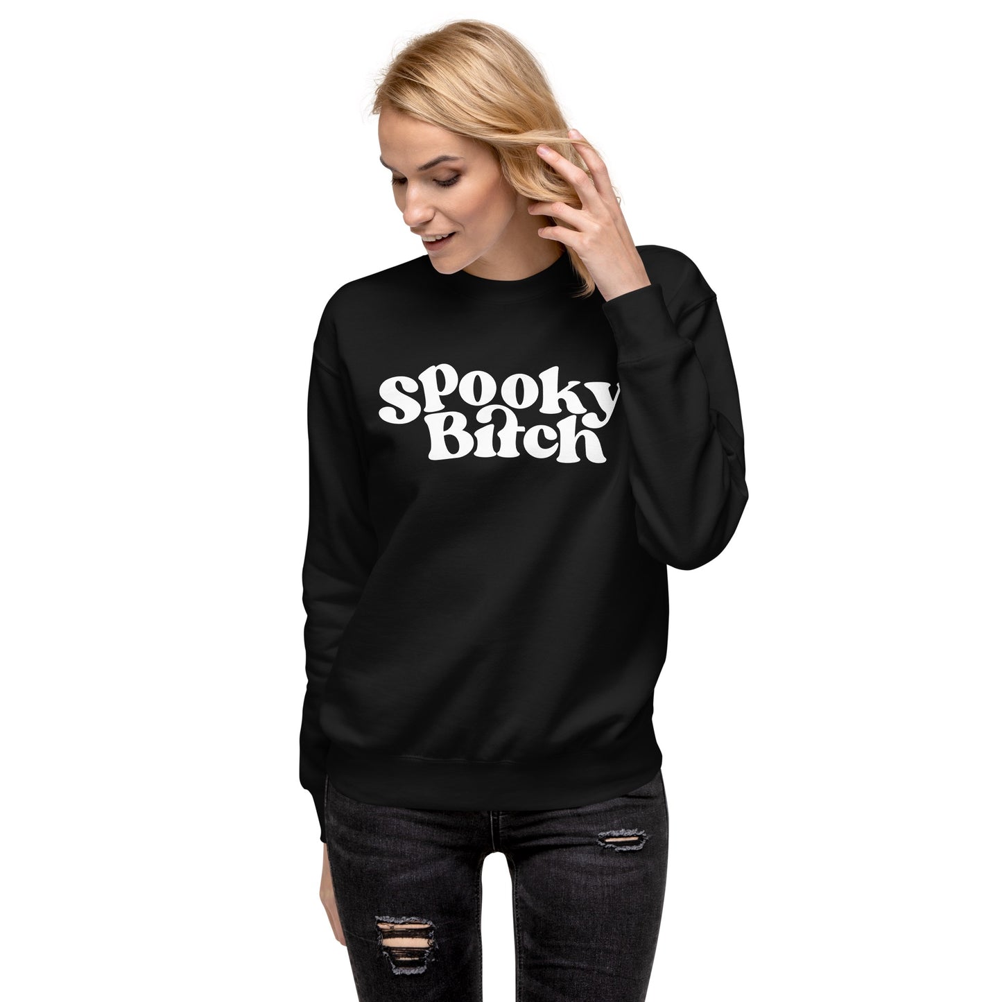 RedHanded Spooky Bitch Crewneck Sweatshirt