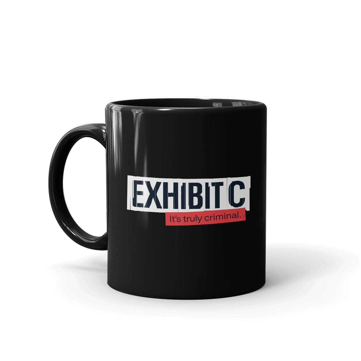 Wondery Exhibit C Black Mug