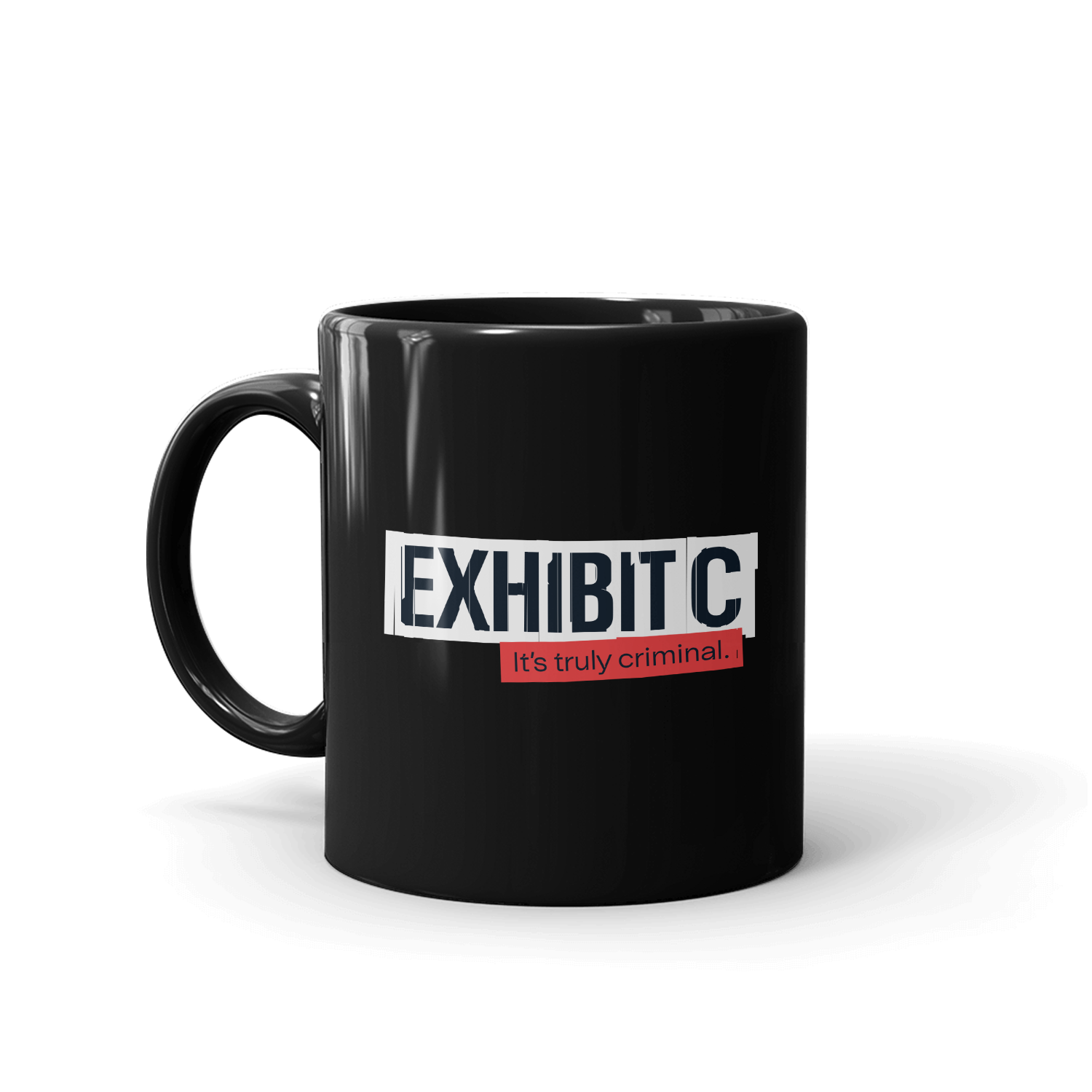 Wondery Exhibit C Black Mug