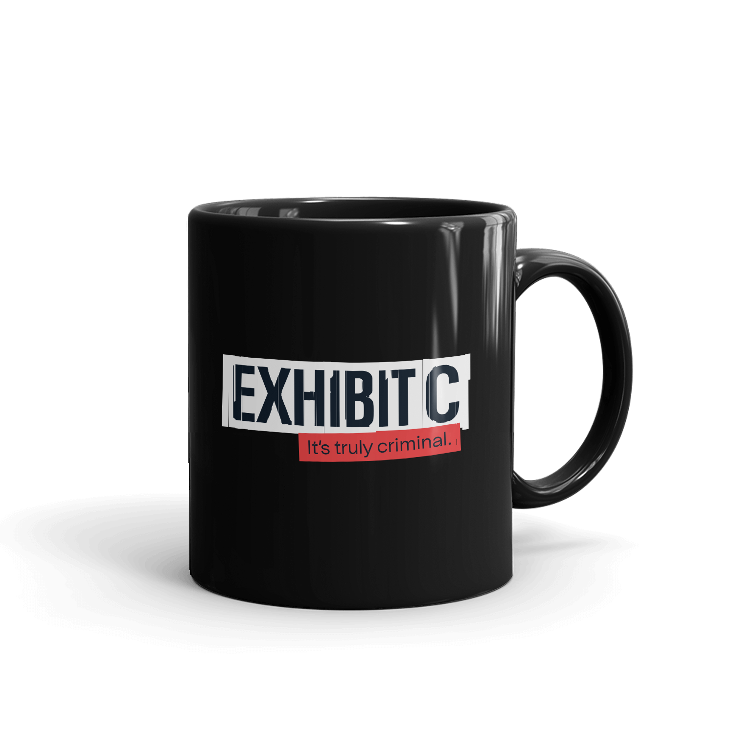 Wondery Exhibit C Black Mug