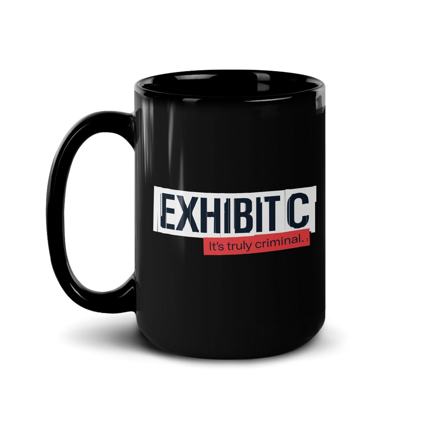 Wondery Exhibit C Black Mug