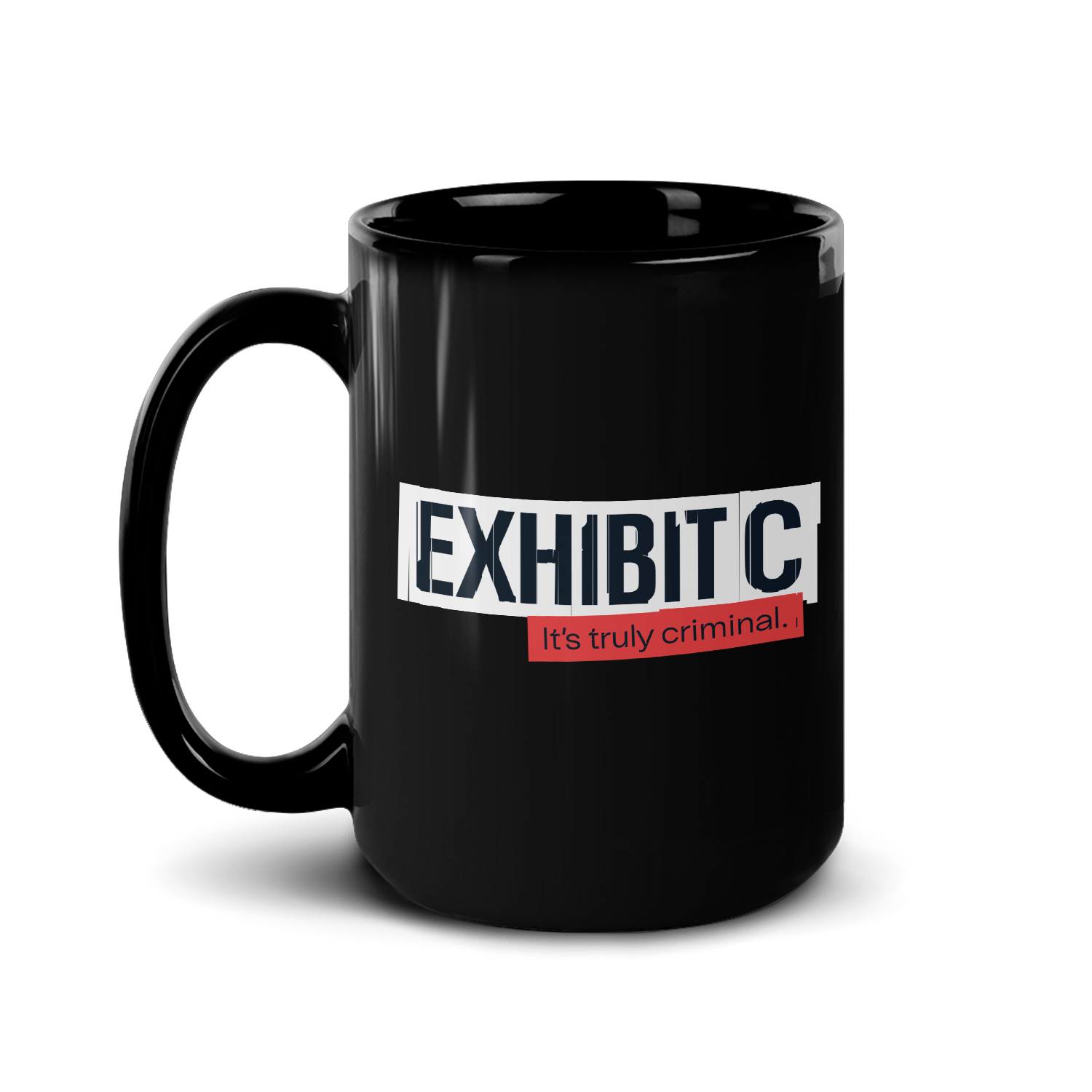 Wondery Exhibit C Black Mug