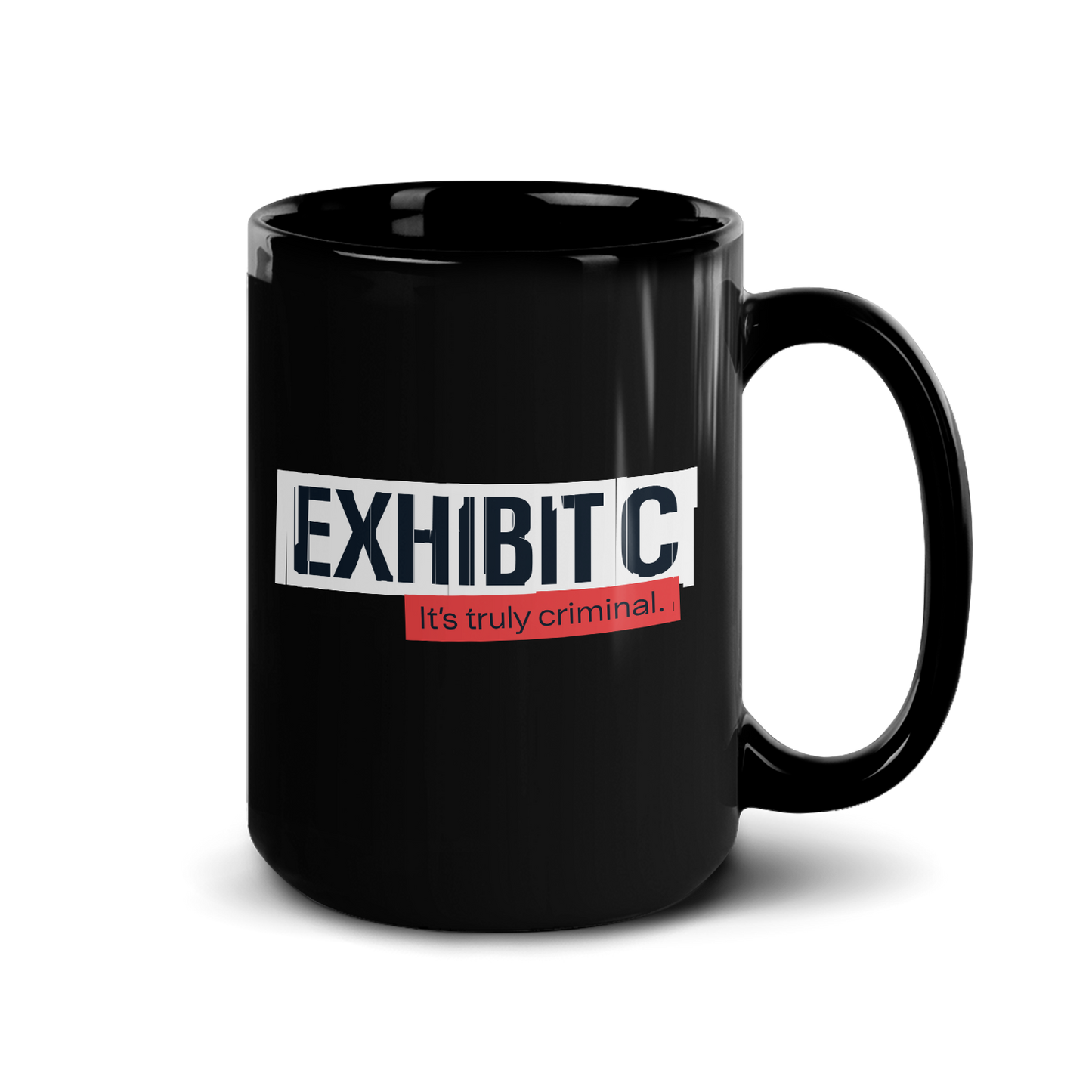 Wondery Exhibit C Black Mug