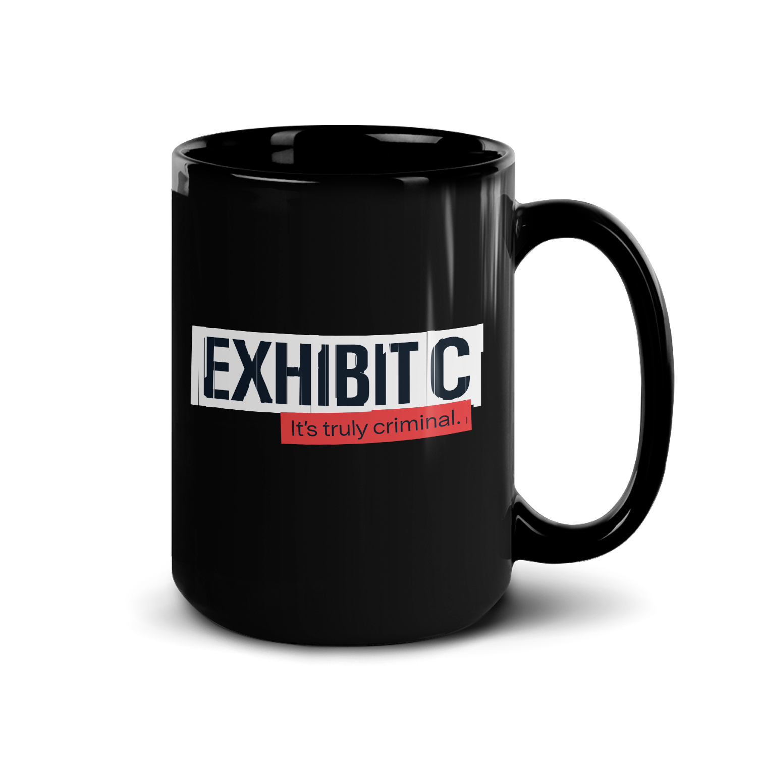 Wondery Exhibit C Black Mug