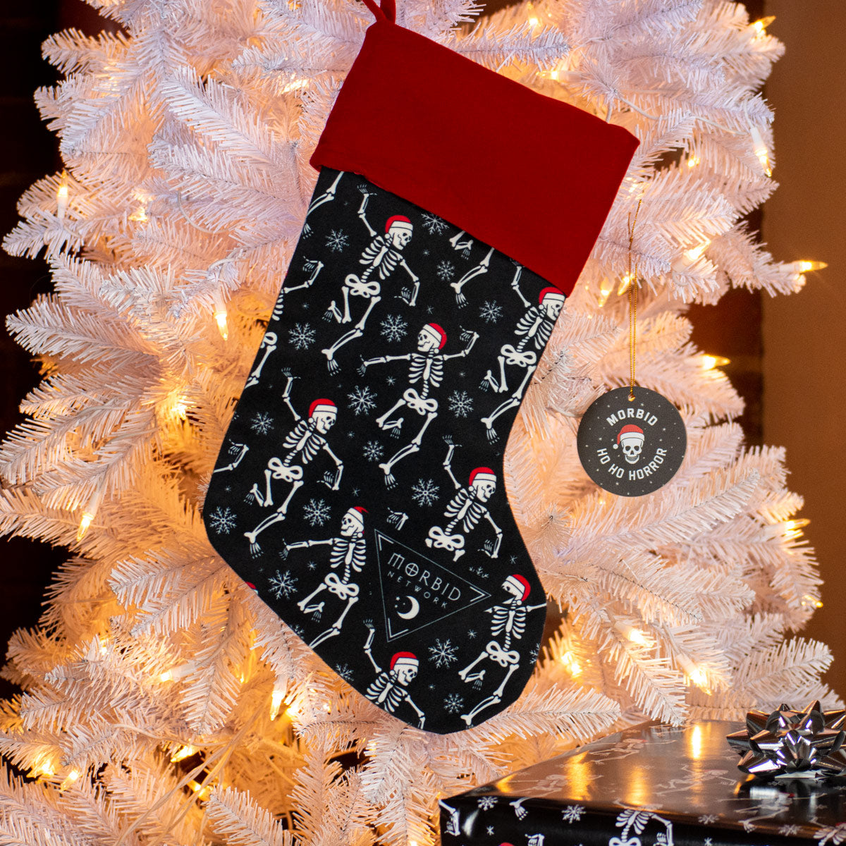 Morbid Santa Skeletons Stocking