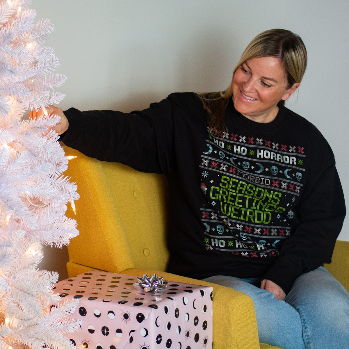 Morbid Seasons Greetings Weirdo Fleece Sweatshirt