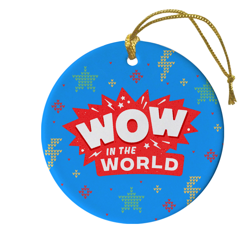 Wow in the World Logo Double-Sided Ornament