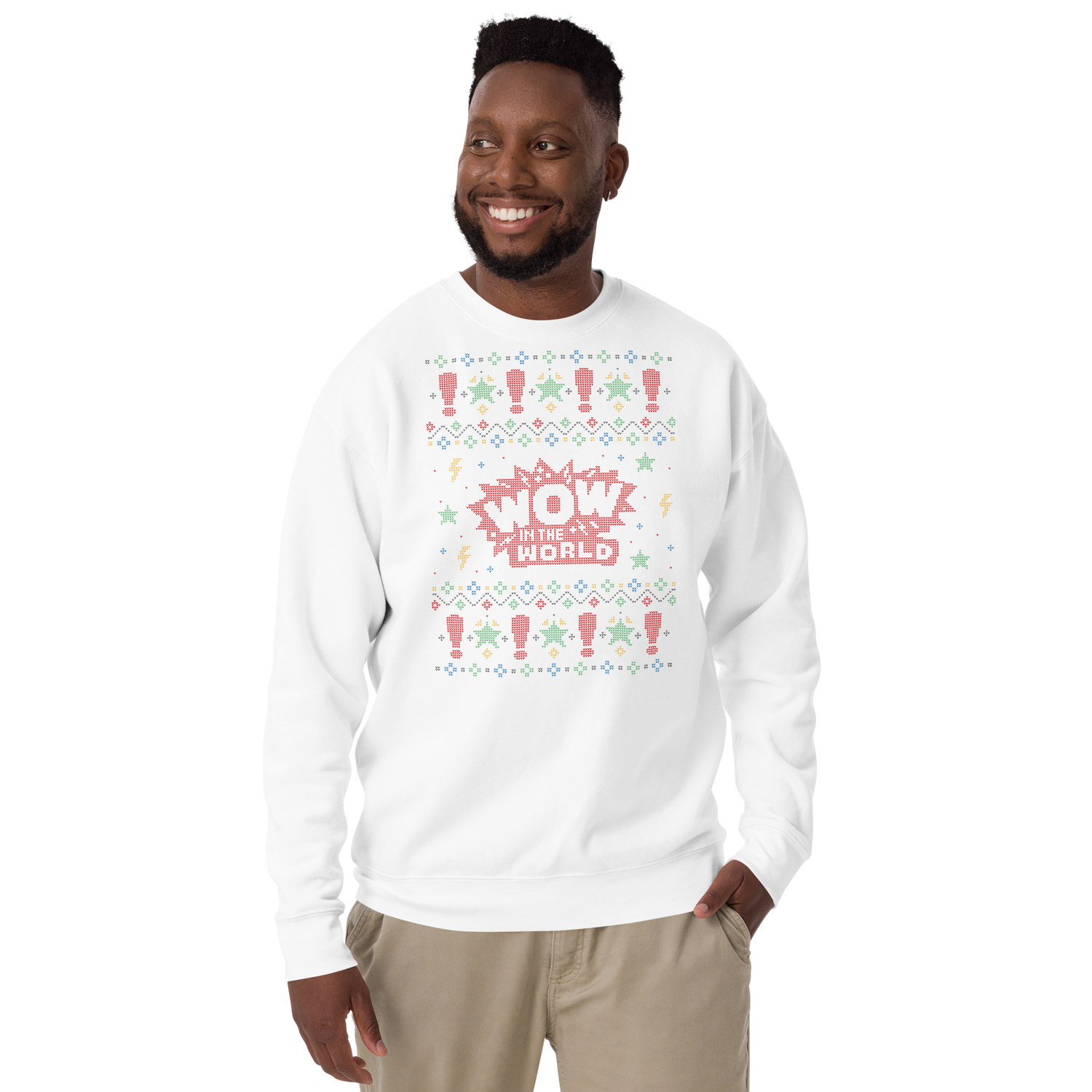 Wow in the World Holiday Unisex Fleece Pullover