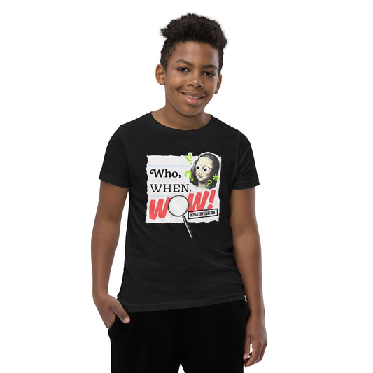 Who, When, WOW! Kids T-Shirt-3