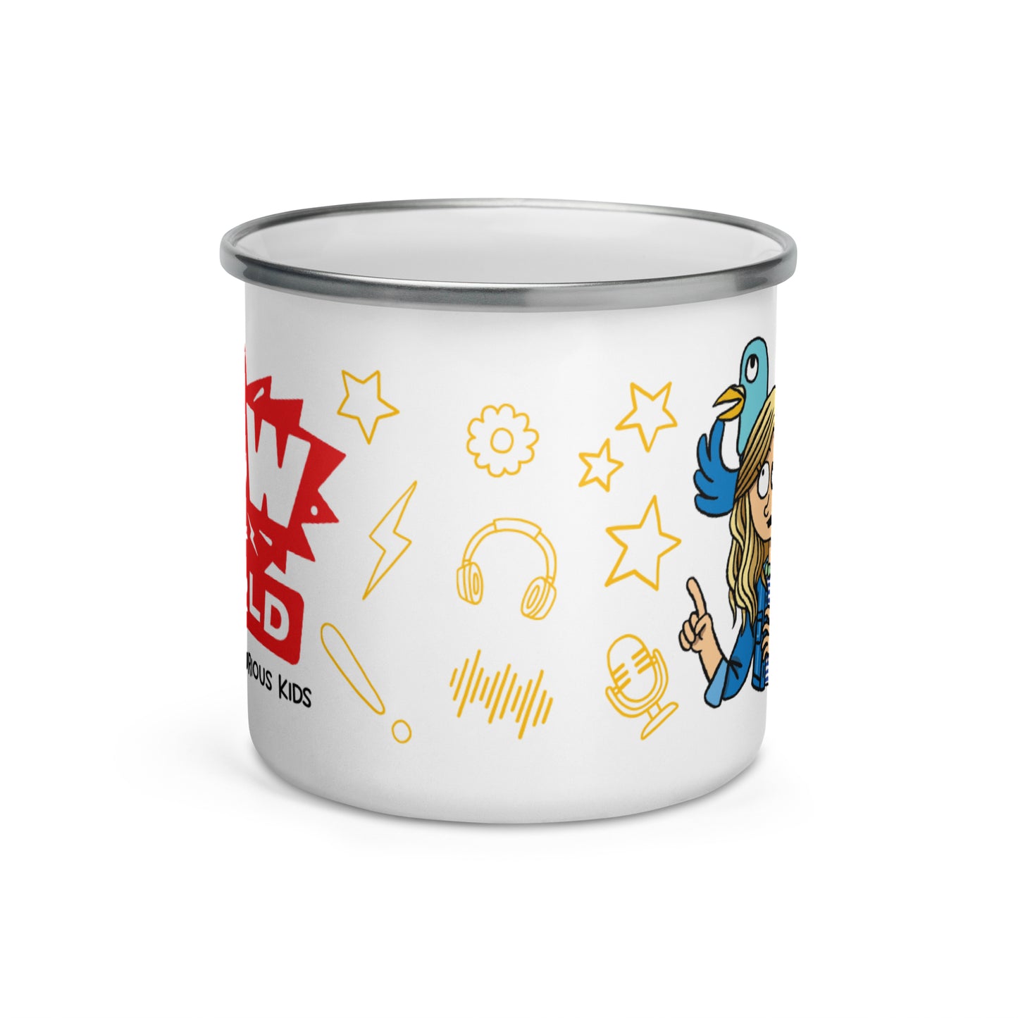 Wow in the World Characters Enamel Mug