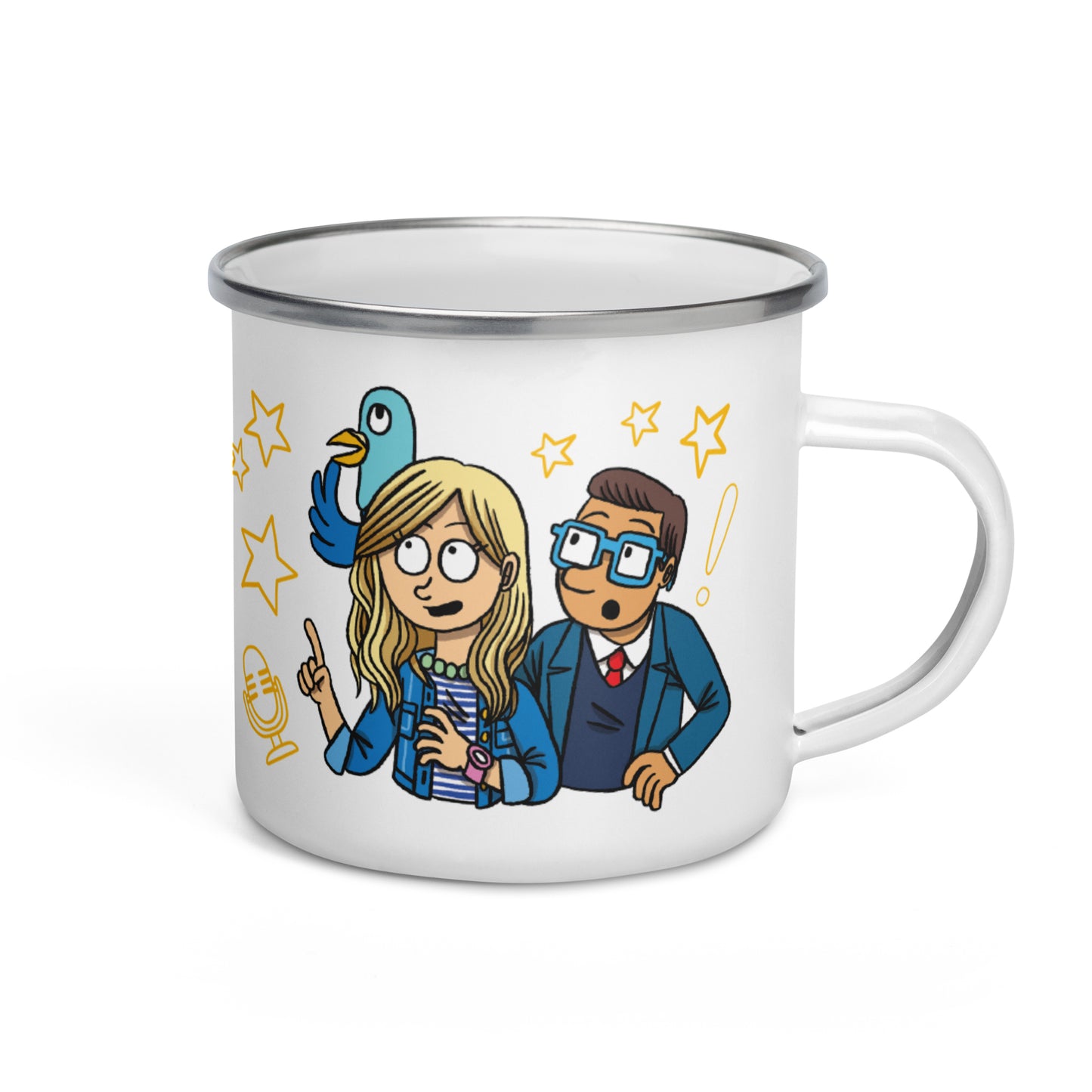 Wow in the World Characters Enamel Mug