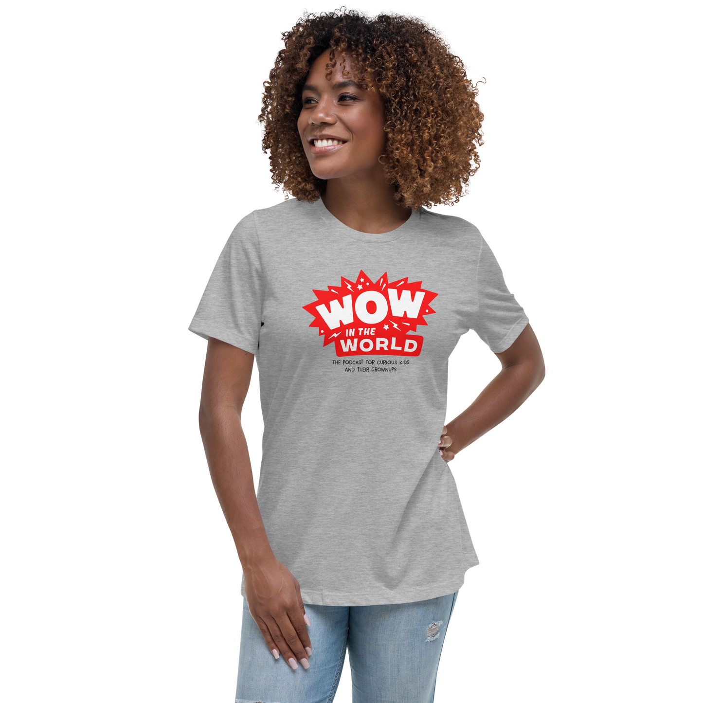 Wow in the World Logo Women Relaxed T-shirt