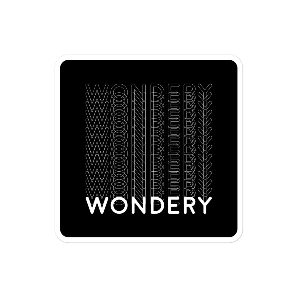 Wondery Repeating Die Cut Sticker