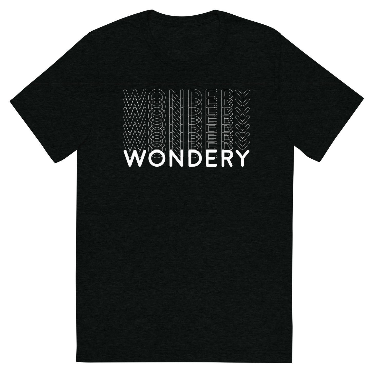 Wondery Repeating Adult Tri-Blend T-Shirt