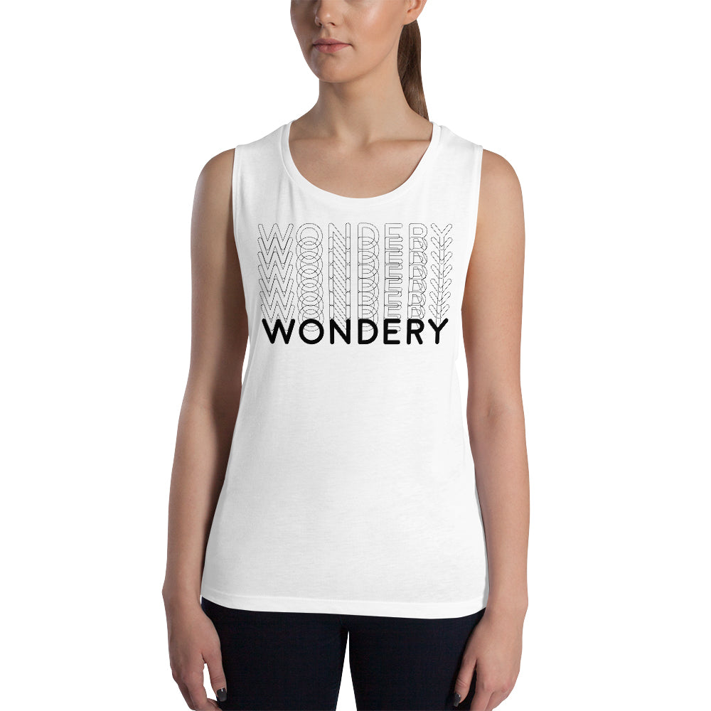 Wondery Repeating Women's Muscle Tank Top