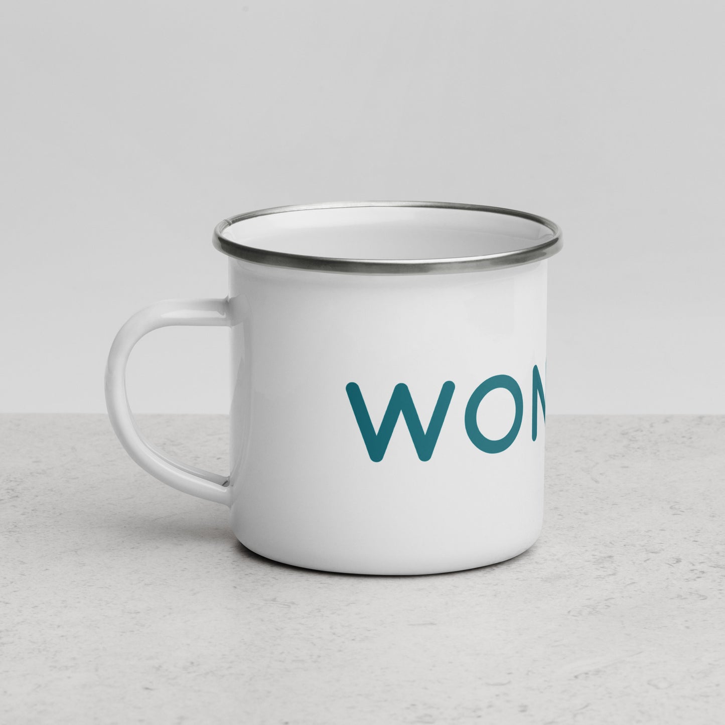 Wondery Logo Enamel Mug