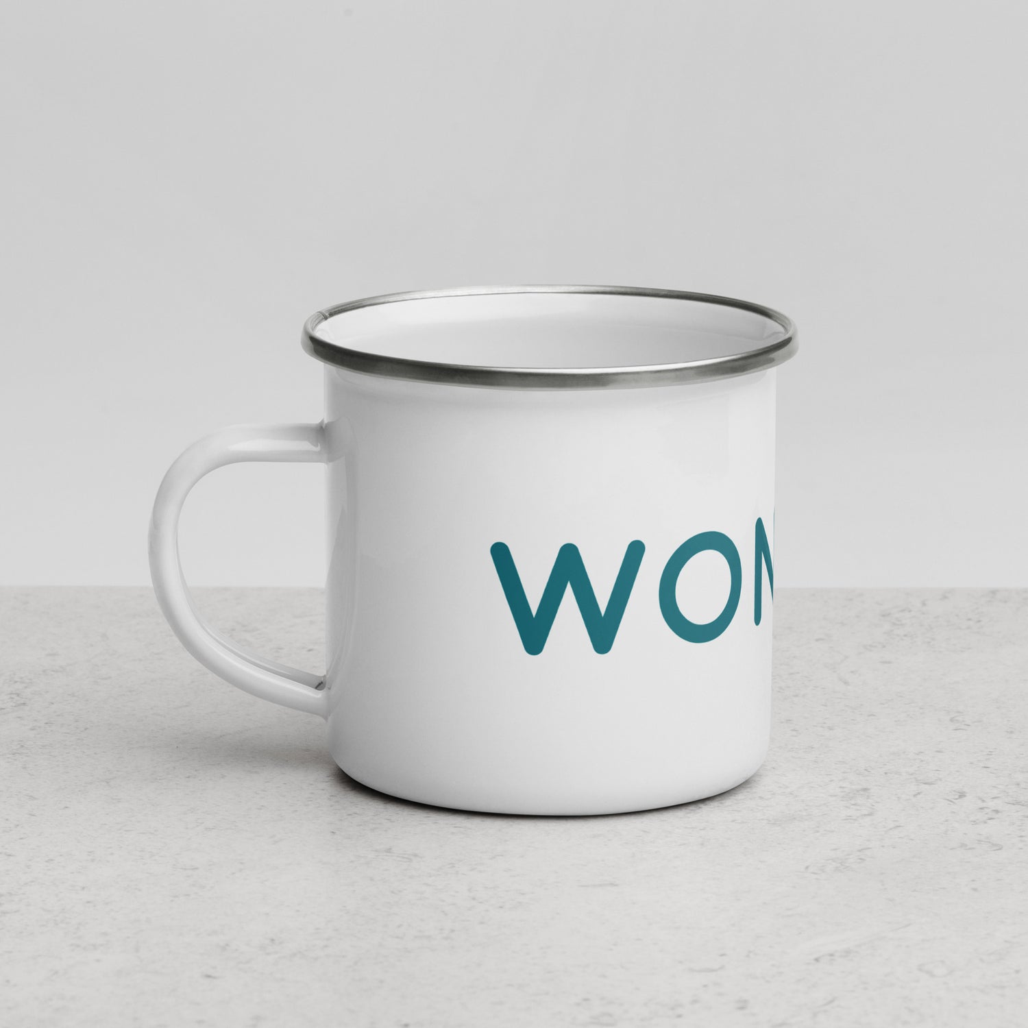 Wondery Logo Enamel Mug