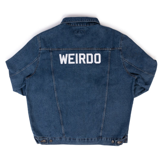 Morbid Weirdo Embroidered Denim Jacket-2