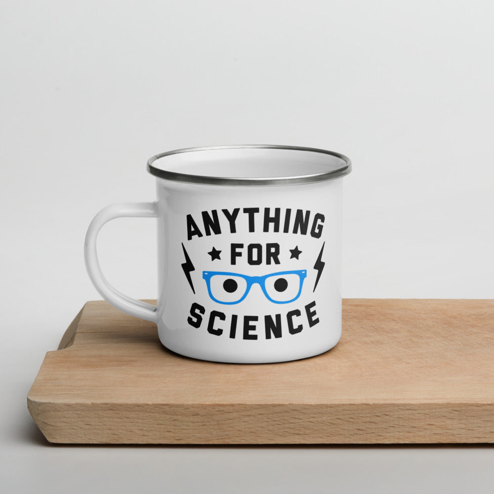 Wow in the World Anything For Science Enamel Mug