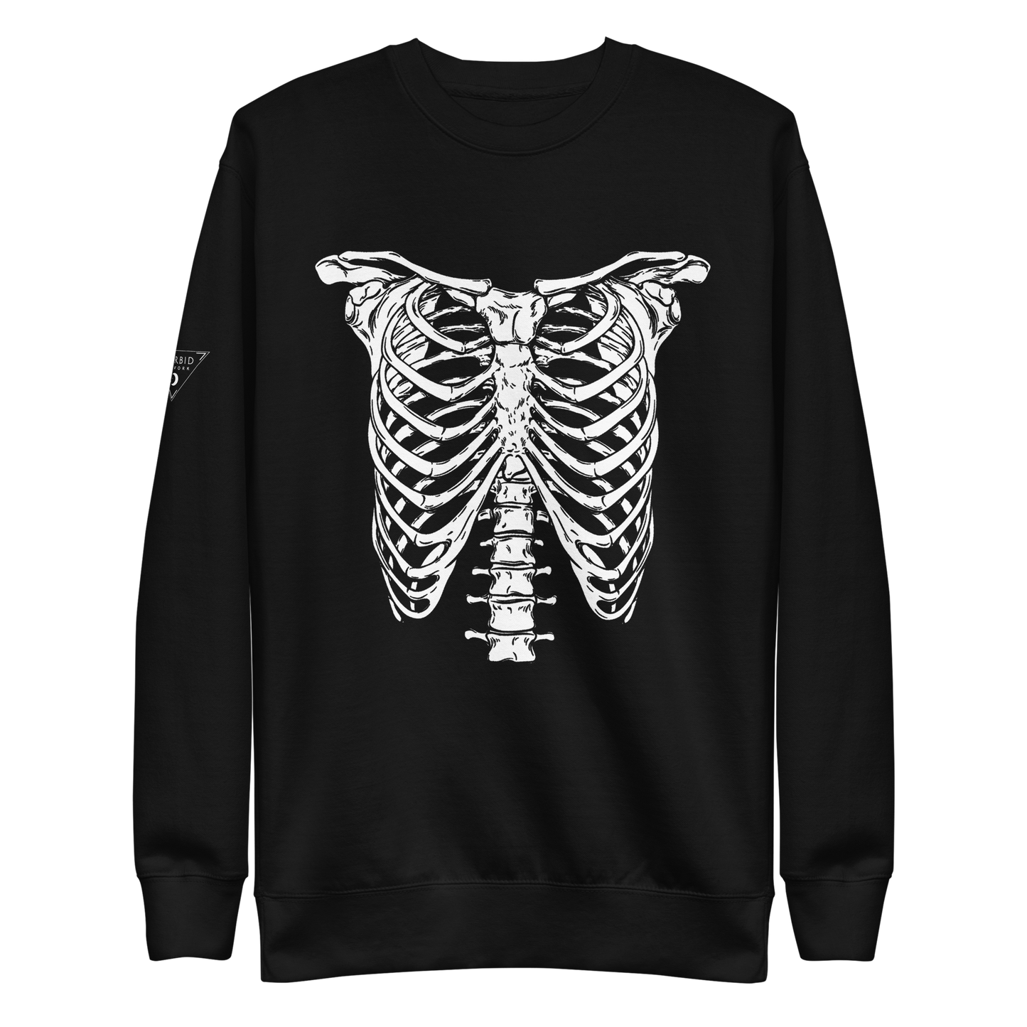 Morbid Ribcage Glow in the Dark Unisex Crewneck Sweatshirt