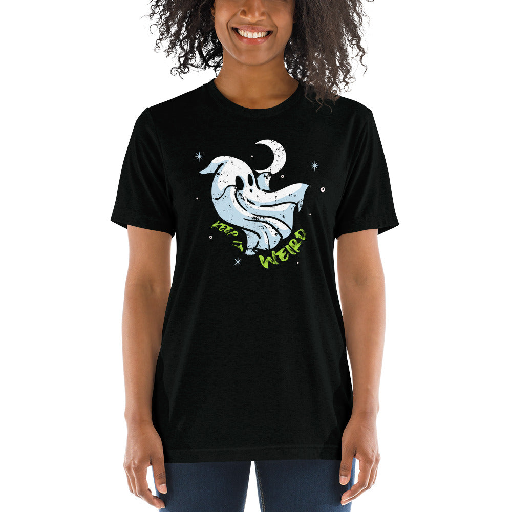 Morbid Keep It Weird Ghost Tri-Blend T-Shirt